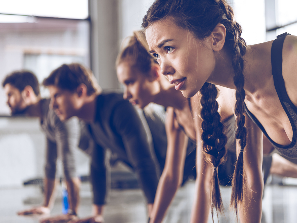 Gruppträning på Gymmet i Moheda